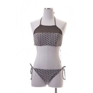 NWT Swim Systems Halter Top Self -Tie Bikini